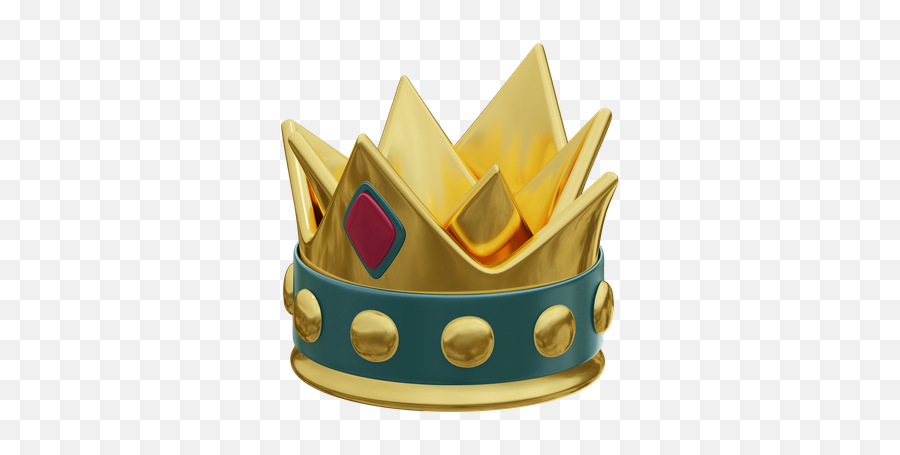 Premium Crown 3d Illustration Download In Png Obj Or Blend - Solid,Discord Crown Icon