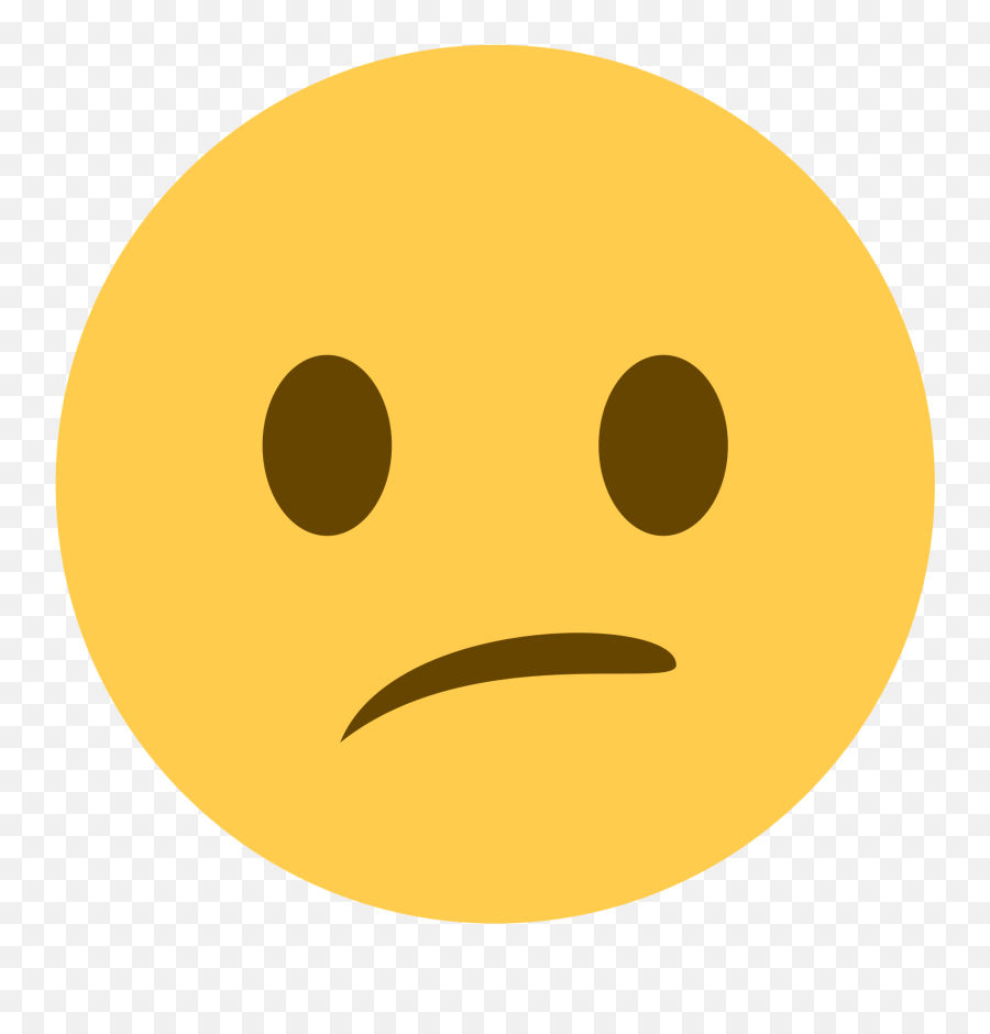 Discord Neutral Face Emoji Clipart - Confused Emoji Png,Flushed Emoji Png