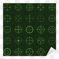 Sticker Crosshairs - PIXERSHK Vertical png