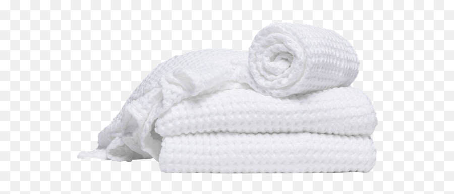 Waffle Towels 2 Hand Bath Towel Set White - Decorist Rolled Towels Png,Moen Icon Towel Bar