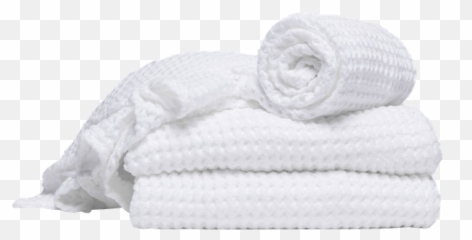 Waffle Towels 2 Hand Bath Set White - Decorist Rolled Png