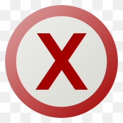 Pictogram Voting Delete - Not Done Icon Transparent png