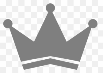 Gray Crown 3 Icon - Free gray icons Red Crown Transparent png