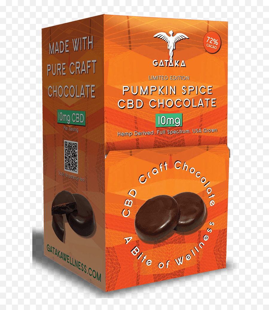 25 Pumpkin Spice Chocolate Discs Gataka - Chocolate Png,Pumpkin Spice Png