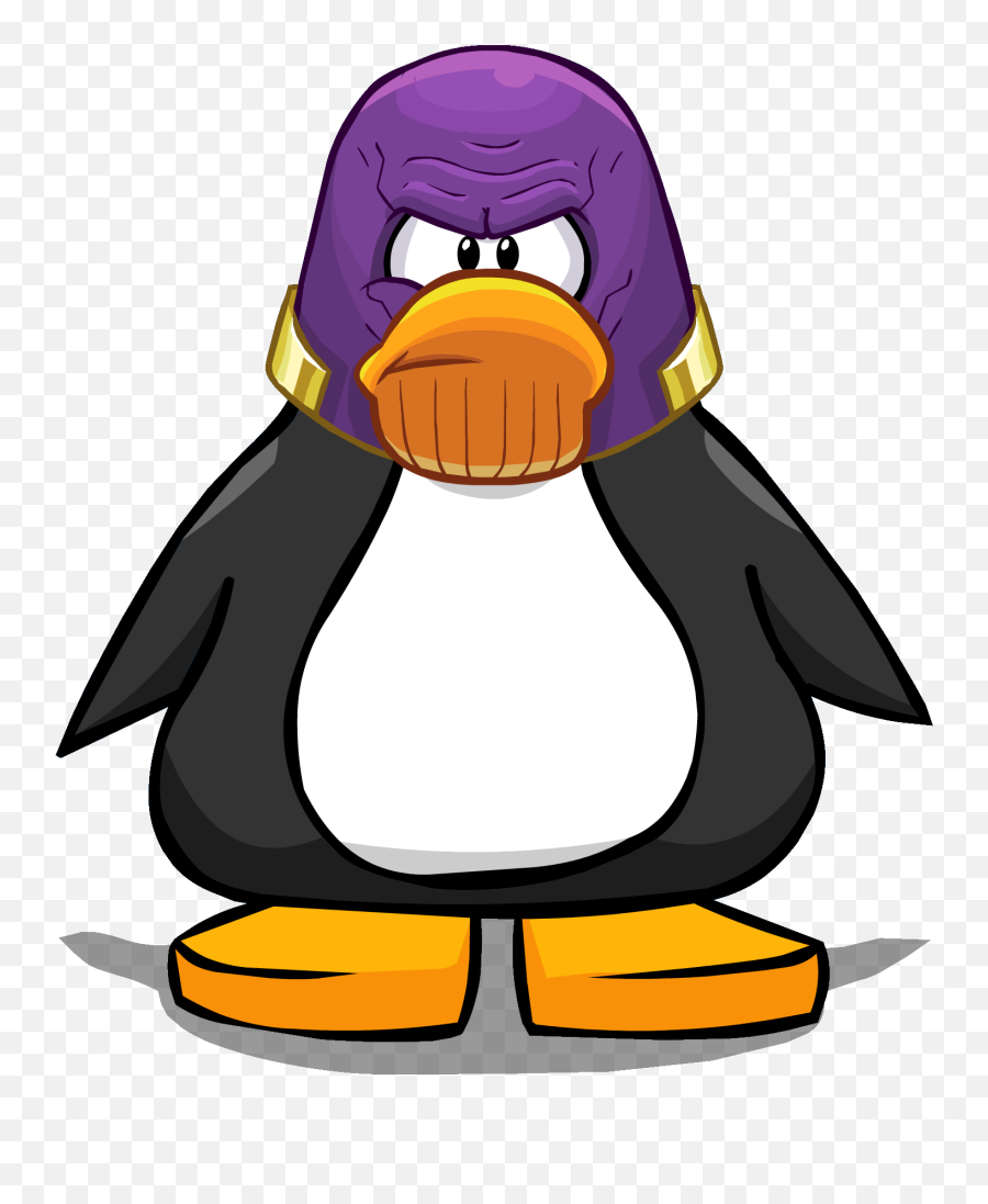 Thanos Head - Club Penguin With Glasses Png,Thanos Head Transparent