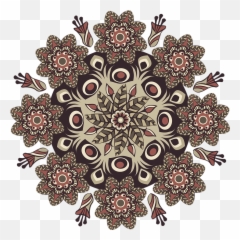 Mandala Pattern Round - Elegant Indian Wedding Invitations Png,Floral Pattern Png