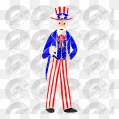 Uncle Sam Stencil For Classroom Therapy Use - Great Uncle Illustration Png,Uncle Sam Png