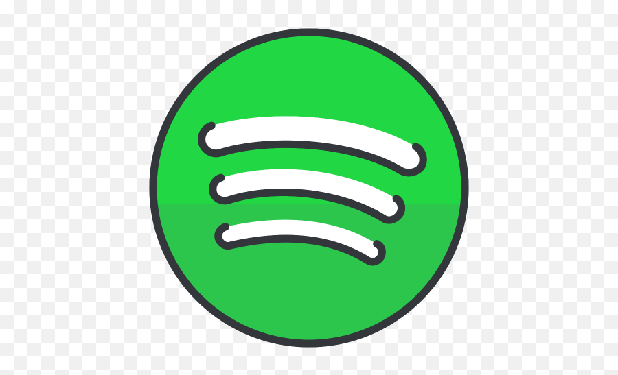 Spotify Logo Icon Of Colored Outline - Iconos De Spotify Png,Spotify Png
