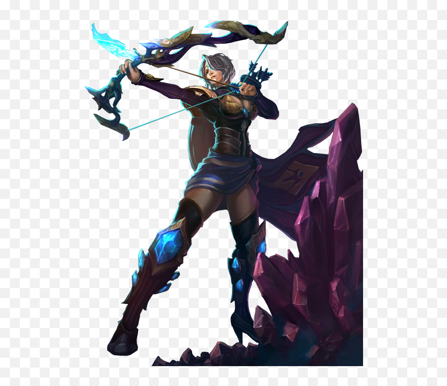 Download Amethyst Skin Ashe Splashart Png Image For Free - League Of Legends Ashe Png,League Of Legends Transparent