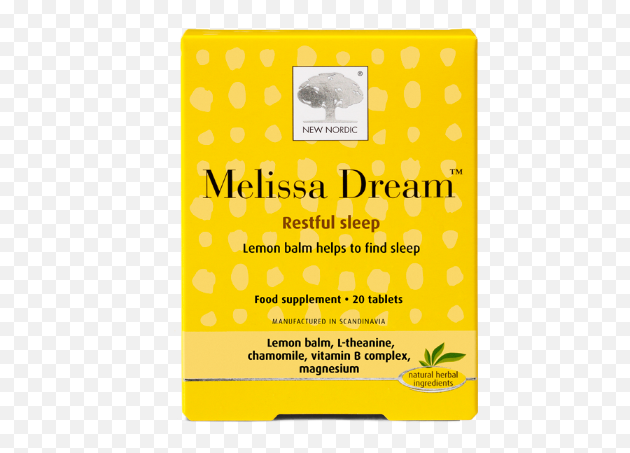 New Nordic Melissa Dream Tablets 1x40pcs - Paper Png,Tablets Png