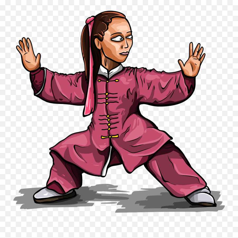 Taiji Taichi Martial Art - Tai Chi Women Cartoon Png,Martial Arts Png