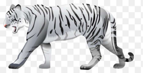 Download White Tiger Free Png Transparent Image And Clipart - Bangal Tiger Black And White