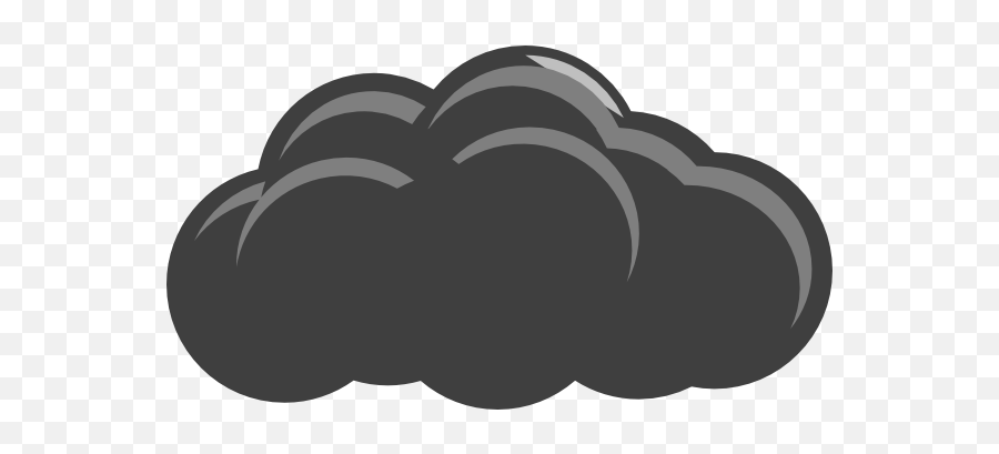 Clouds Black And White Clipart - Clip Art Png,Thunder Cloud Png