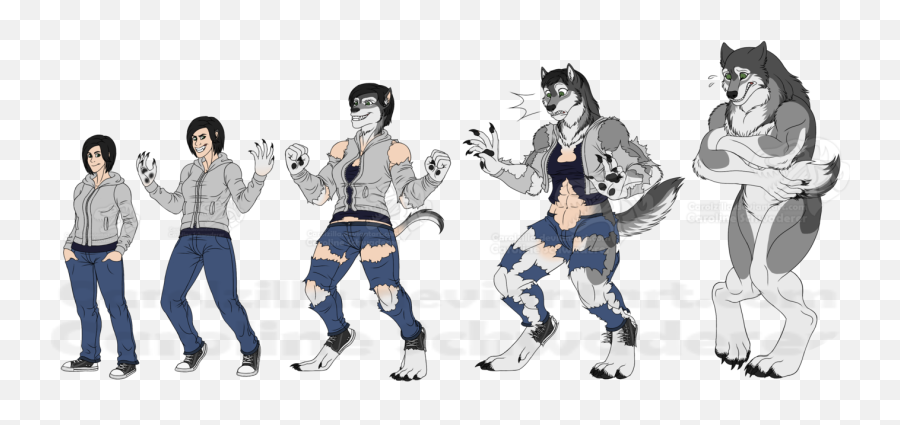 Transformation Drawing Werewolf - Werewolf Sonic The Werehog Transformation Png,Werewolf Transparent
