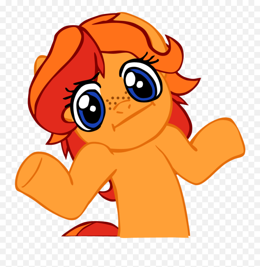 Pony Shrug Transparent Cartoon - My Little Pony Shrug Png,Shrug Png