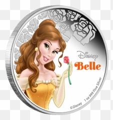Fine Silver Coin Disney Princess Belle - Beauty And The Beast Coin Png,Belle Png