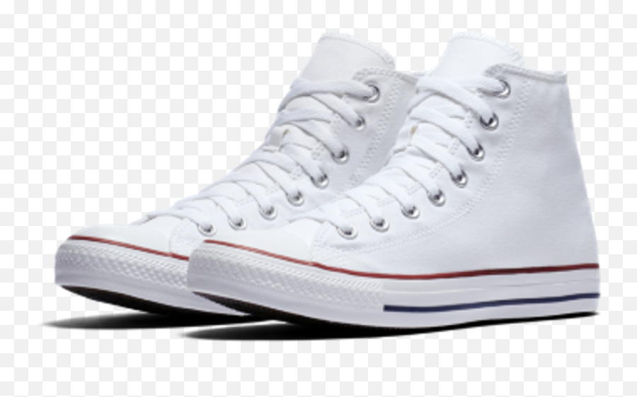 White Converse Shoes Sneakers - High Top Converse Png,Converse Png