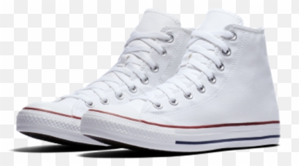 White Converse Shoes Sneakers - High Top Png
