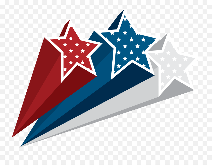 Freeuse Download Star Png - Red White Blue Stars Png,July Png