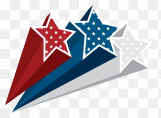 Freeuse Download Star Png - Red White Blue Stars Png,July Png