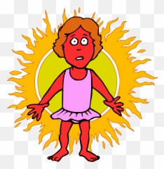 Sunshine Clipart Happy Person - Burn 2346x2400 Png Sunburn