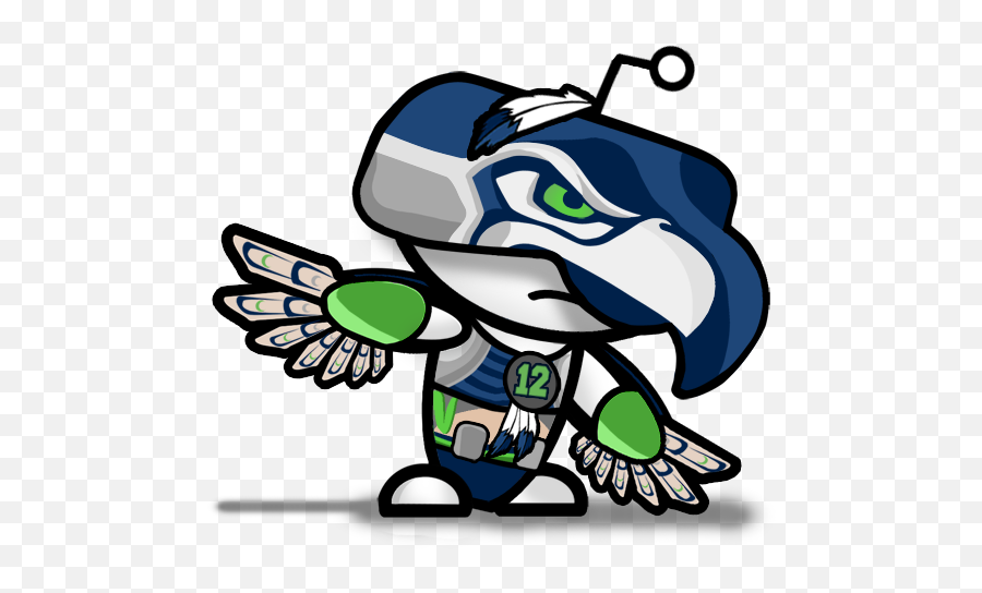 Seahawks Cartoon Png Seahawk Logo