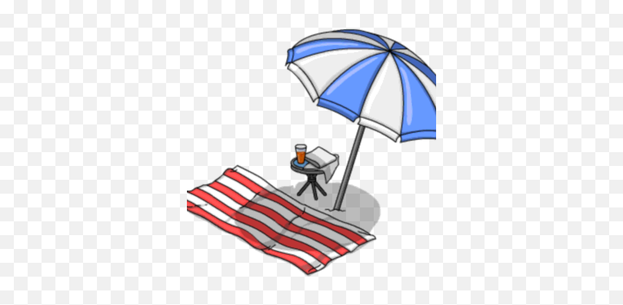 Beach Towel And Umbrella - Beach Towel Clipart Png,Beach Towel Png