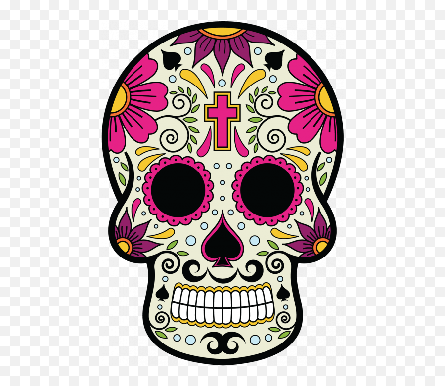 Skull Hd Png - Mexican Calavera Day Of The Dead Calavera Catrina Png,Calavera Png