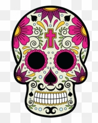 Skull Hd Png - Mexican Calavera Day Of The Dead Calavera Catrina Png,Calavera Png
