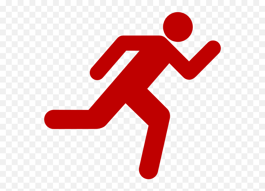 Red Running Icon - Running Icon Transparent Background Png,Axe Transparent Background