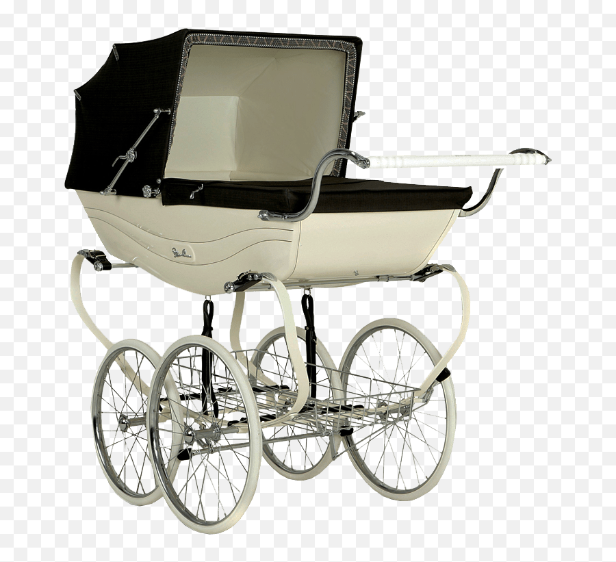 Vintage Baby Pram Transparent Png - Baby Carriage Transparent,Stroller Png