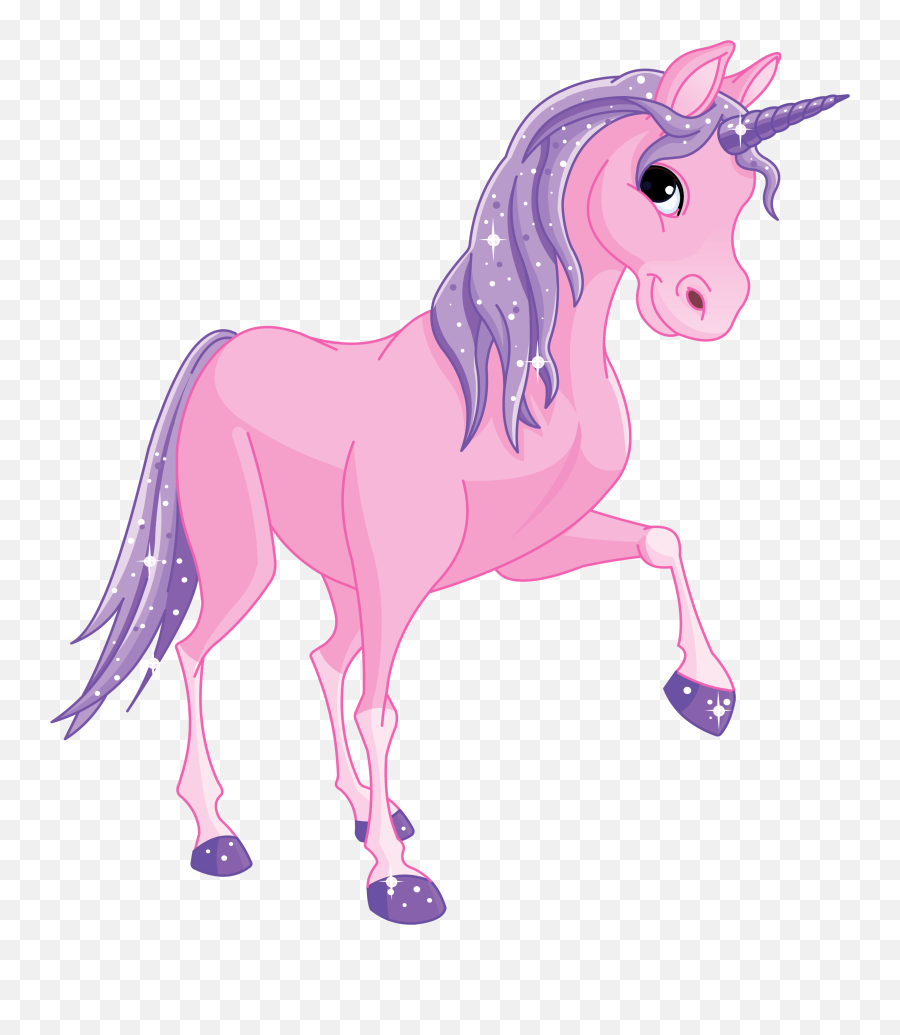 Clipart Horse Pony - Pink Unicorn Clipart Png,Ponytail Png