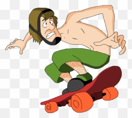 Shaggy Scooby Doo Skate Clipart - Png Scooby Doo Shaggy,Shaggy Transparent