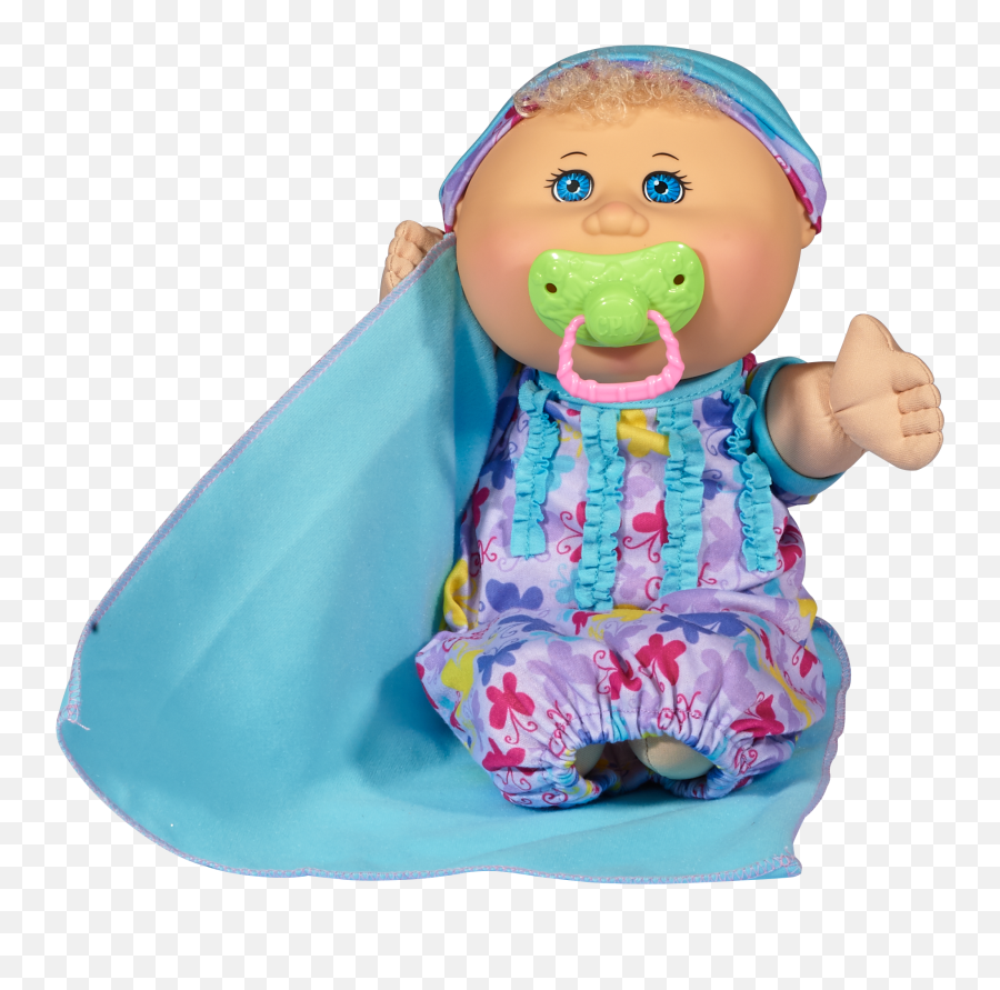 Cabbage Patch Kids 125 Naptime Babies Blonde Hair Png Logo