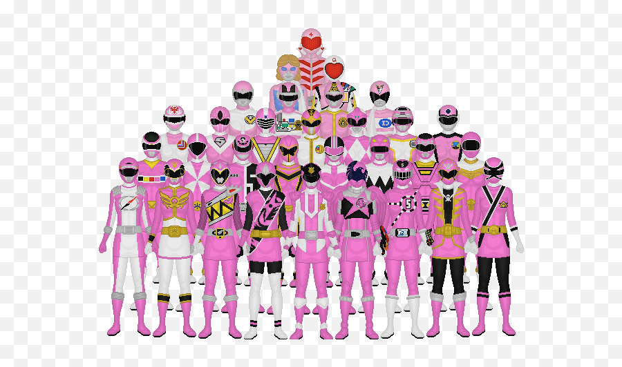 Henshin Grid Representation Of Colors In Super Sentai 2018 - Super Sentai Pink Powerranger Png,Super Sentai Logo