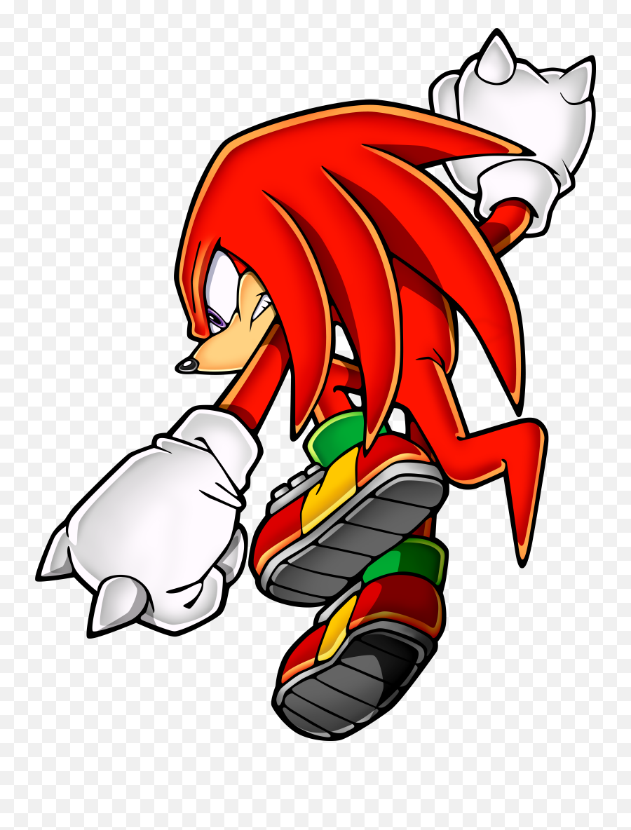 Sonicchannel Knuckles Nocircle - Knuckles The Echidna Punch Png,Knuckles Png