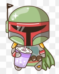 Boba Fett By - Cute Clipart Boba Fett Png,Boba Fett Helmet Png