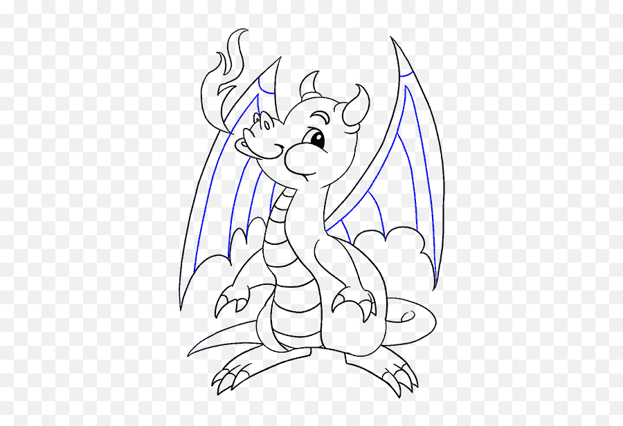 Png - Drawing,Cute Dragon Png