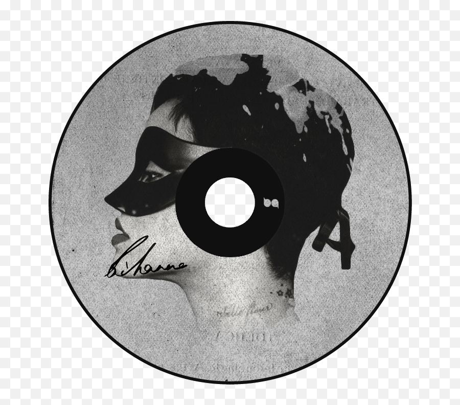 Rihanna - Unapologetic Cd Pocket By Me Brave Graphics Hair Design Png,Blood On The Dance Floor Logos