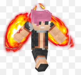 Natsu Dragneel Minecraft Skin - png