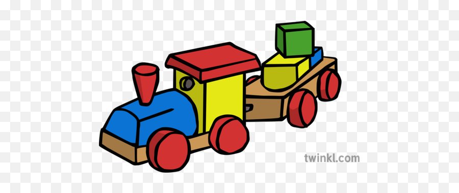 Toy Train 1 Illustration - Tren Juguente Png Transparente,Toy Train Png