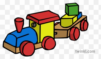 Toy Train 1 Illustration - Tren Juguente Png Transparente,Toy Train Png