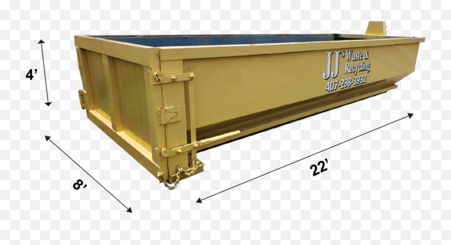 Roll Off Dumpster Dumpsters Orlando - Jju0027s Waste U0026 Recycling Solid Png,Dumpster Transparent