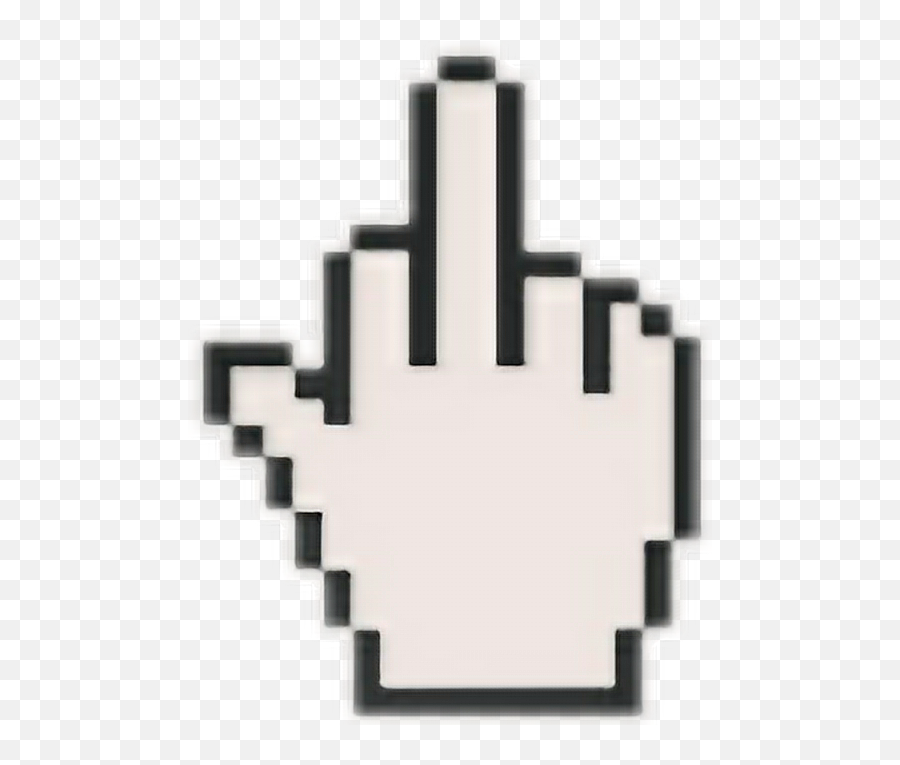 Middle Fuck Finger Sticker - Hand Cursor Png,Middle Finger Logo