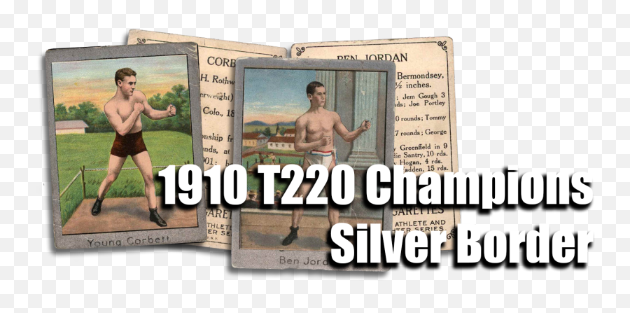Buy 1910 T220 Champions Silver Border Cards Sell - Billboard Png,Silver Border Png