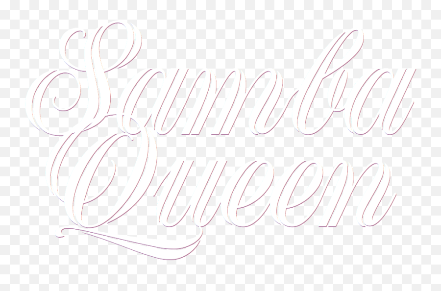 Samba Fogo - Queenlogowhite Samba Fogo Calligraphy Png,Queen Logo Png