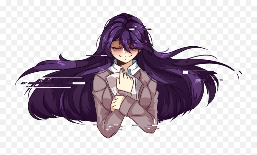 Dokidokiliteratureclub Yuri From The Videogame Doki Dok - Yuri Ddlc Png,Doki Doki Literature Club Logo Png