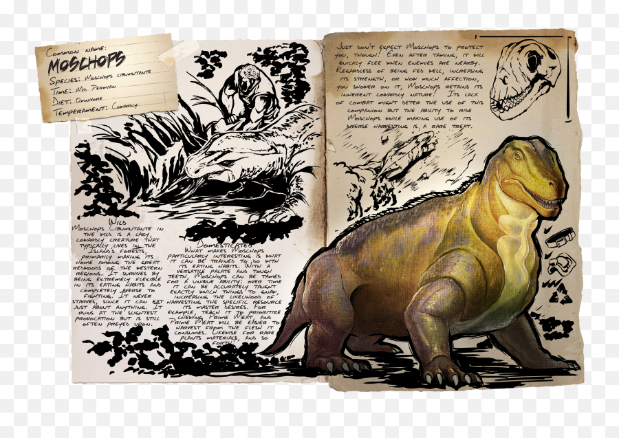 Single Player Survival Notes - Ark Moschops Png,Ark Survival Evolved House Icon