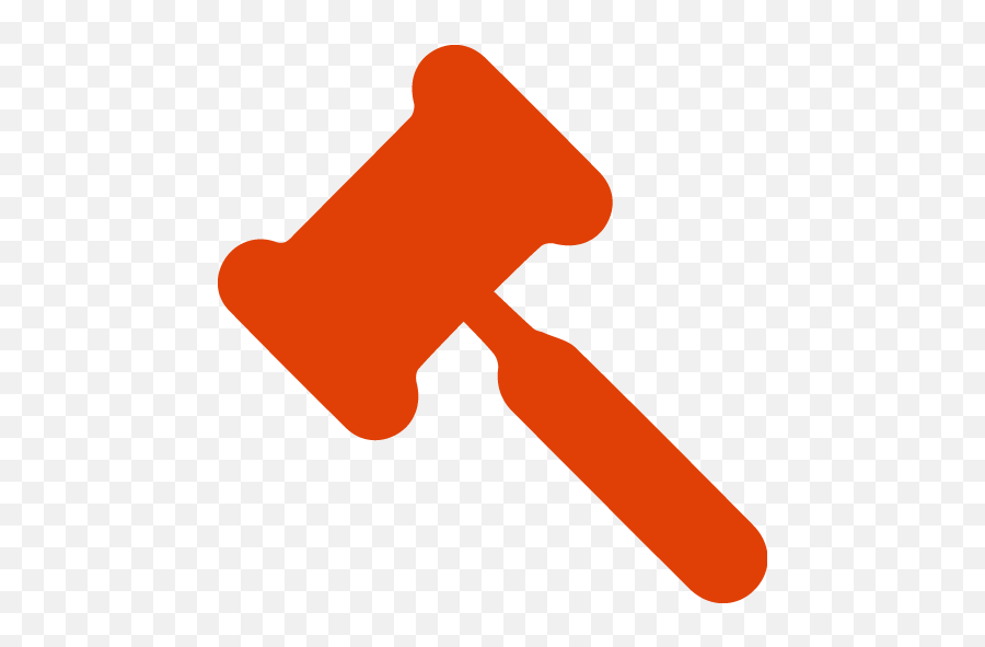 Soylent Red Gavel 2 Icon - Law Gavel Silhouette Png,Gavel Transparent