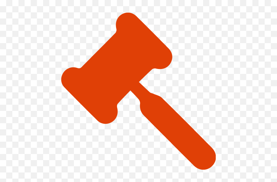 Soylent Red Gavel 2 Icon - Law Gavel Silhouette Png,Gavel Transparent ...